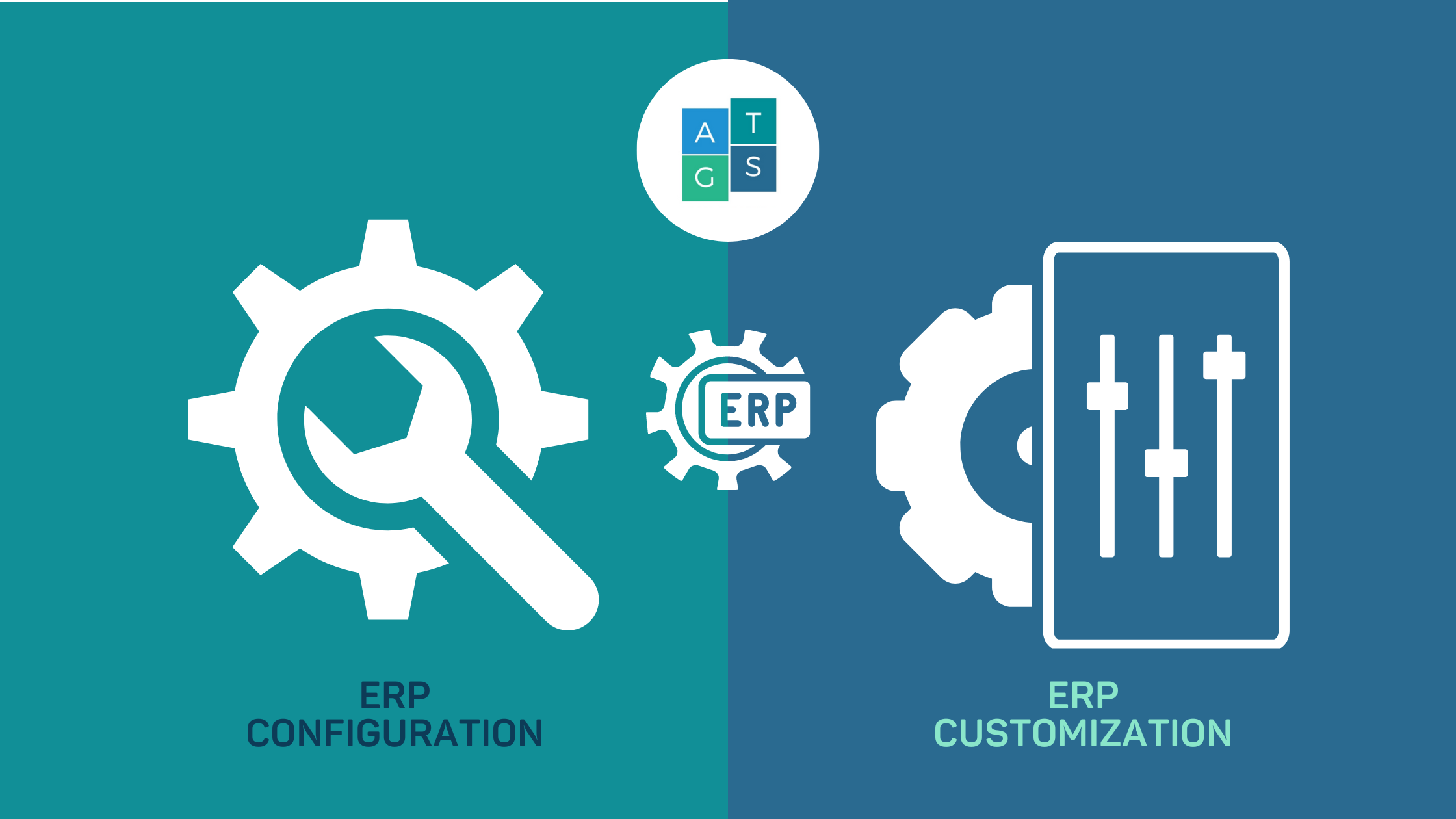 What is the difference between customizing an ERP and configuring it to meet specific needs?